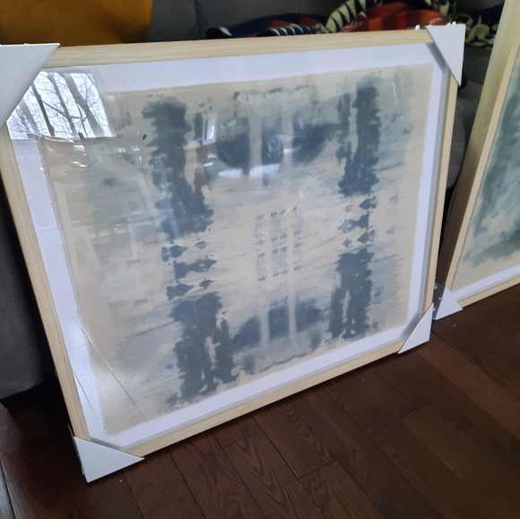 🍂SALE🍂 NWT 2pk 30"×24" Threshold Framed Artwork under Plexi - Picture 6 of 10